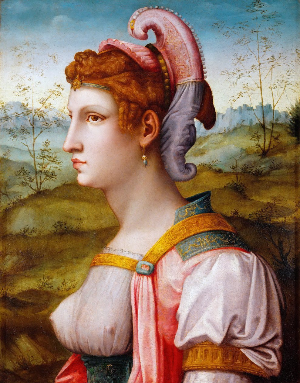 Sibyla, 1525-1550 od Francesco Ubertini Bacchiacca
