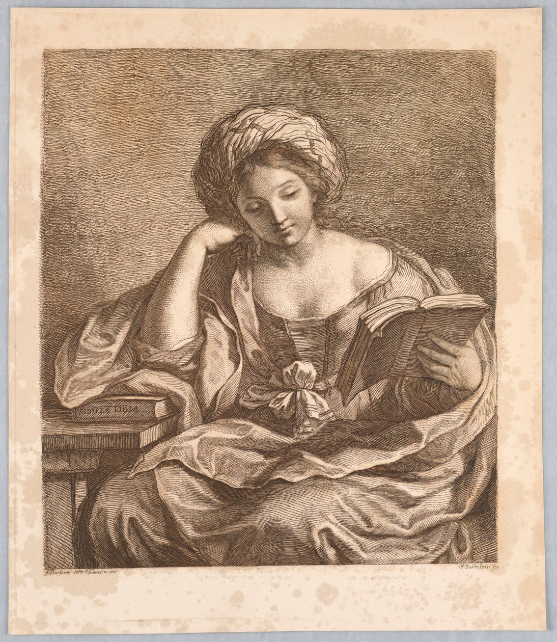 Sybil s knihou od Francesco Bartolozzi
