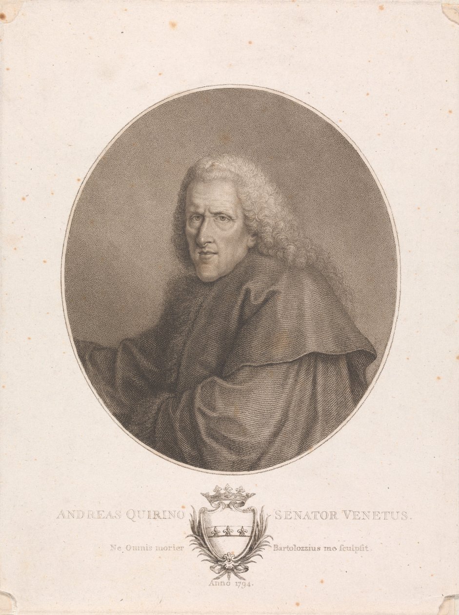 Andreas Quirino, benátský senátor od Francesco Bartolozzi