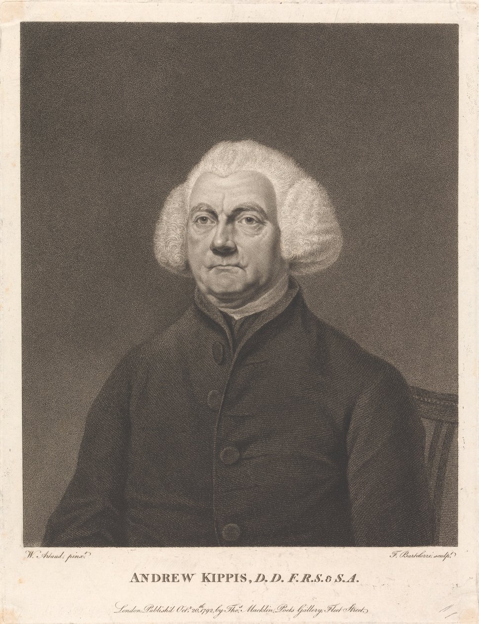 Andrew Kippis od Francesco Bartolozzi