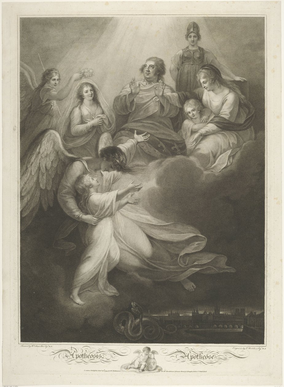 Apoteóza francouzské královské rodiny od Francesco Bartolozzi