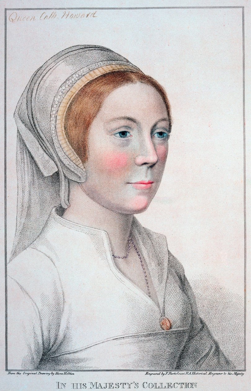 Catherine Howard, pátá manželka Jindřicha VIII., 1796 od Francesco Bartolozzi