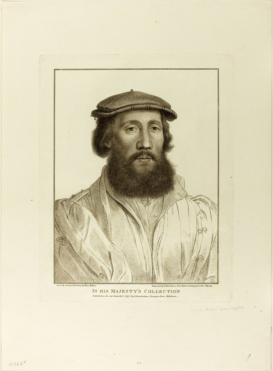Charles Brandon, vévoda ze Suffolku od Francesco Bartolozzi