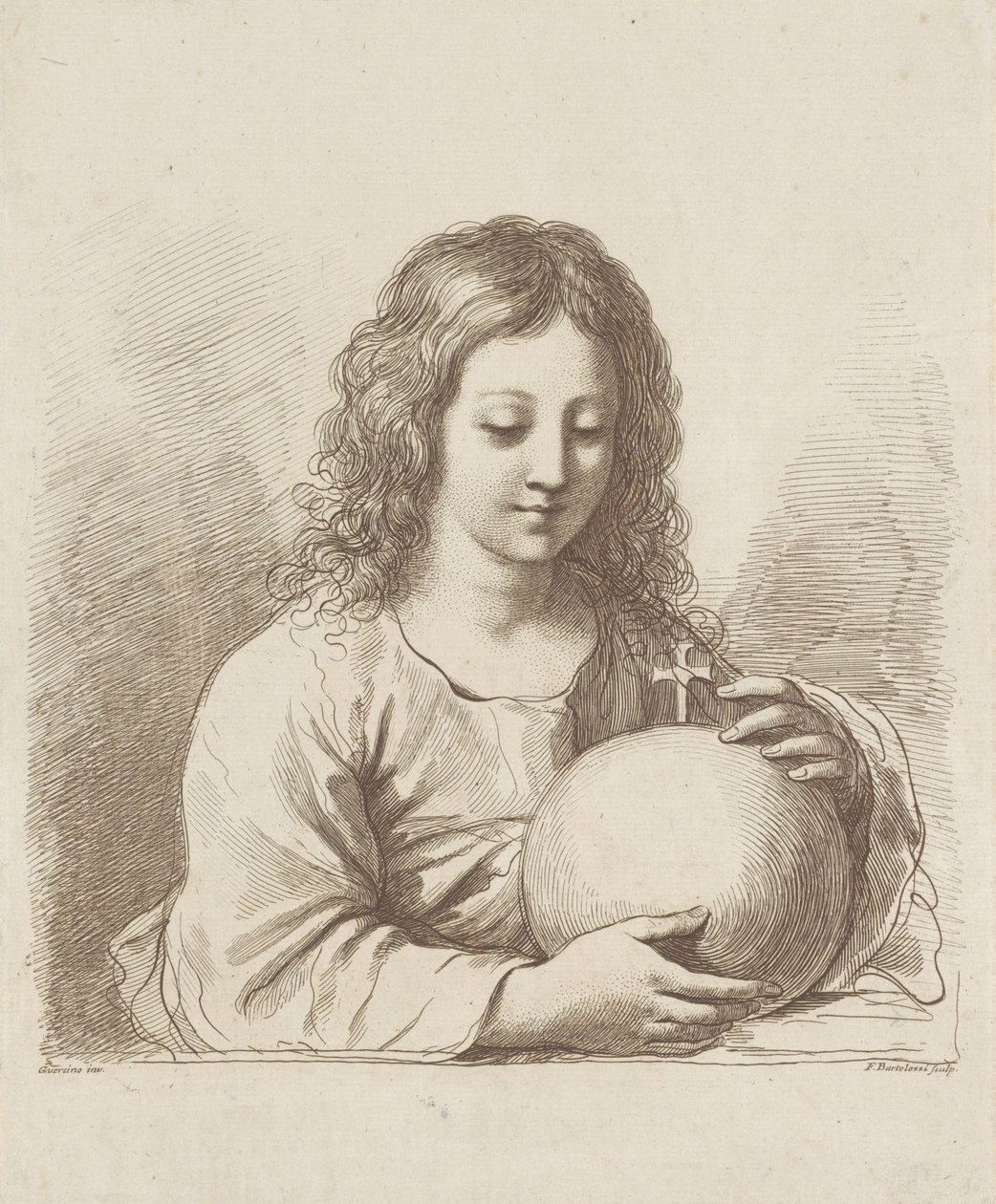 Kristus s zeměkoulí od Francesco Bartolozzi
