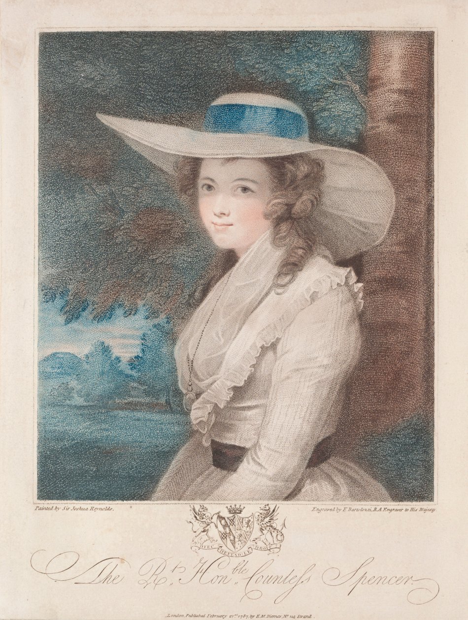 hraběnka Spencer, 1787. od Francesco Bartolozzi