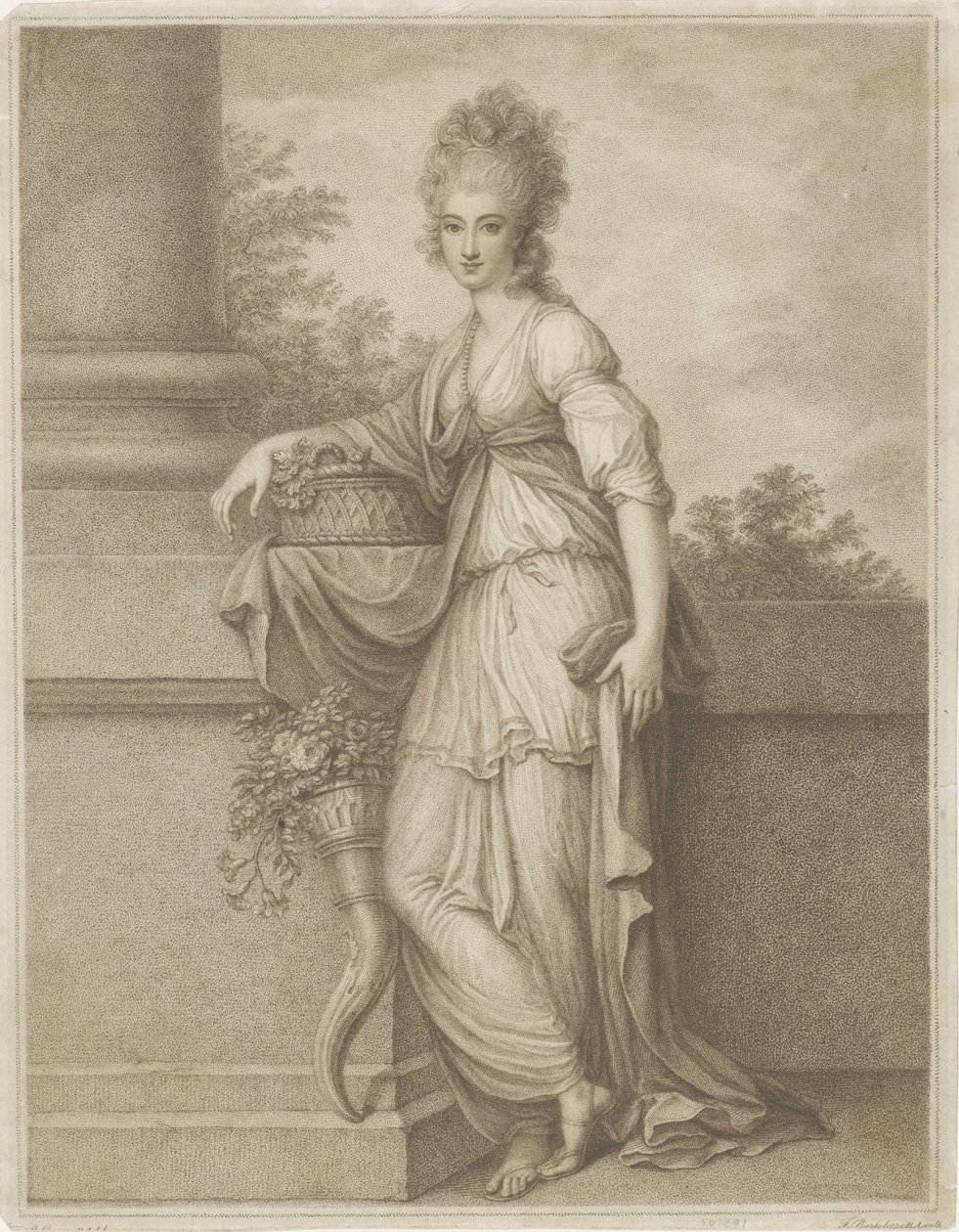 Flóra od Francesco Bartolozzi