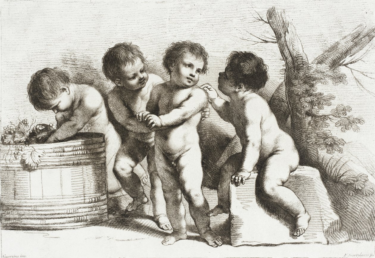 Čtyři putti od Francesco Bartolozzi