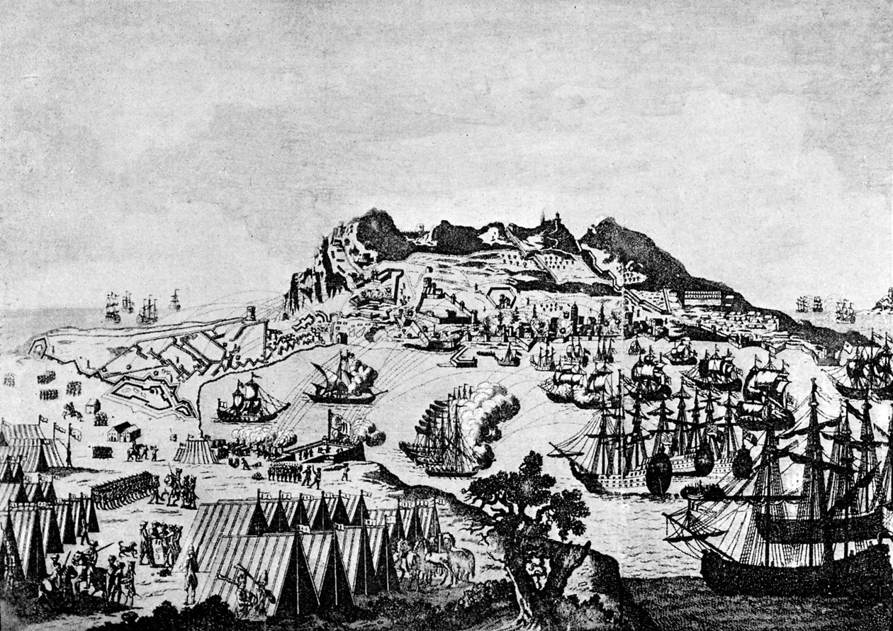 Gibraltar během americké války za nezávislost od Francesco Bartolozzi