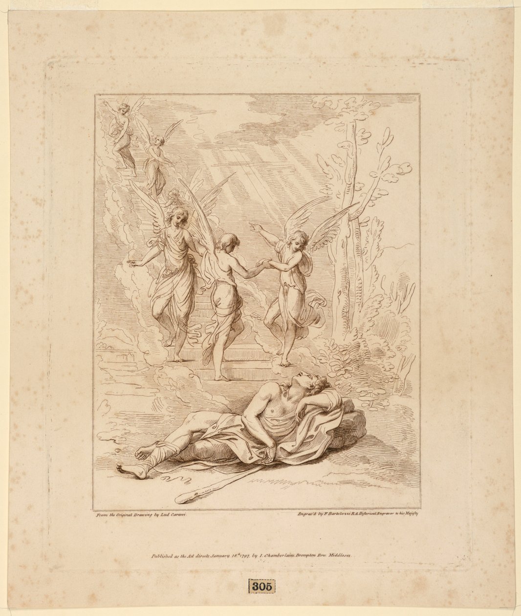 Jakubova vize od Francesco Bartolozzi
