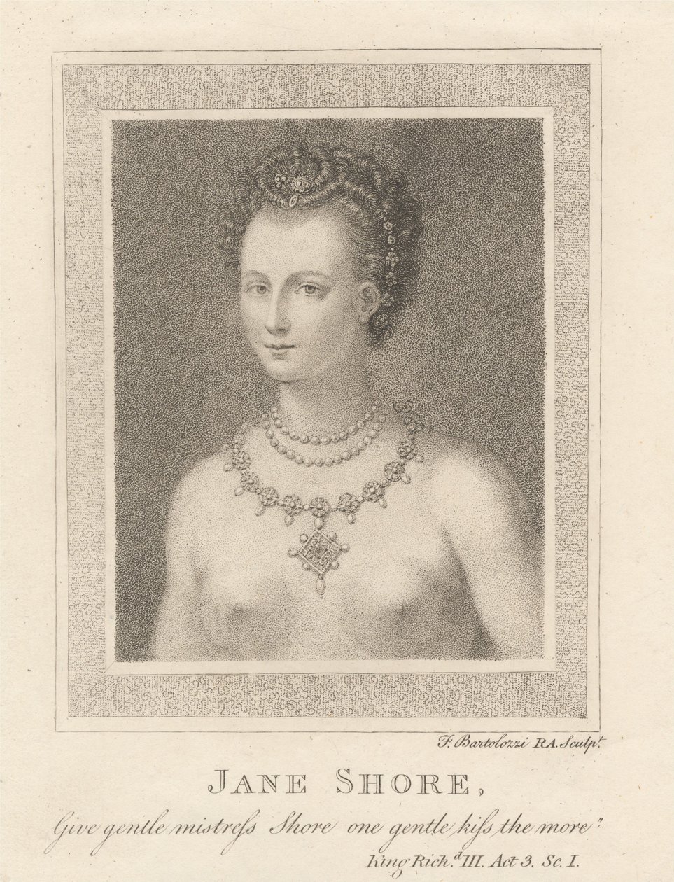 Jane Shore od Francesco Bartolozzi