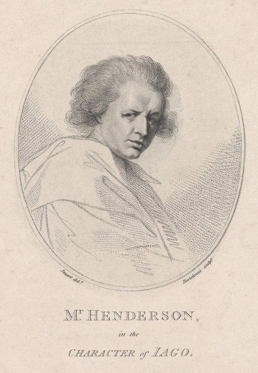 John Henderson, v postavě Iaga Shakespeara Othello, 1786., 1786. od Francesco Bartolozzi