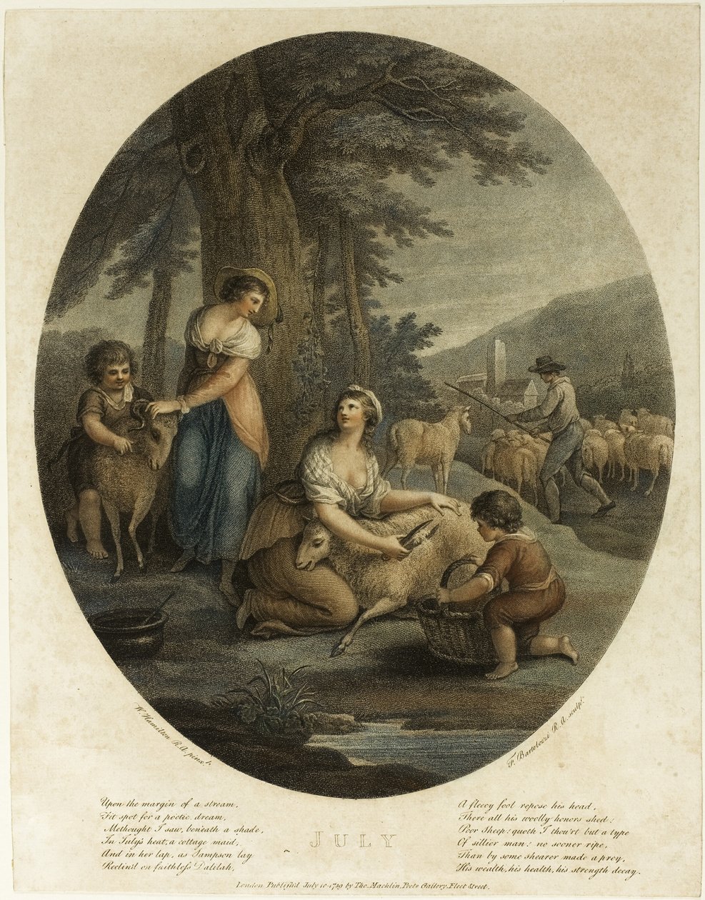 červenec od Francesco Bartolozzi