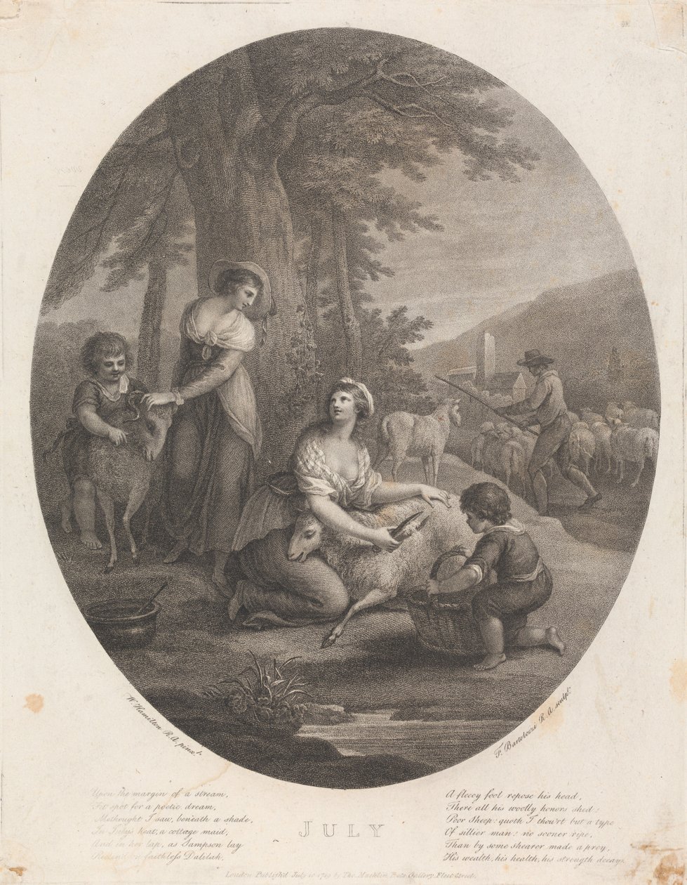 červenec od Francesco Bartolozzi