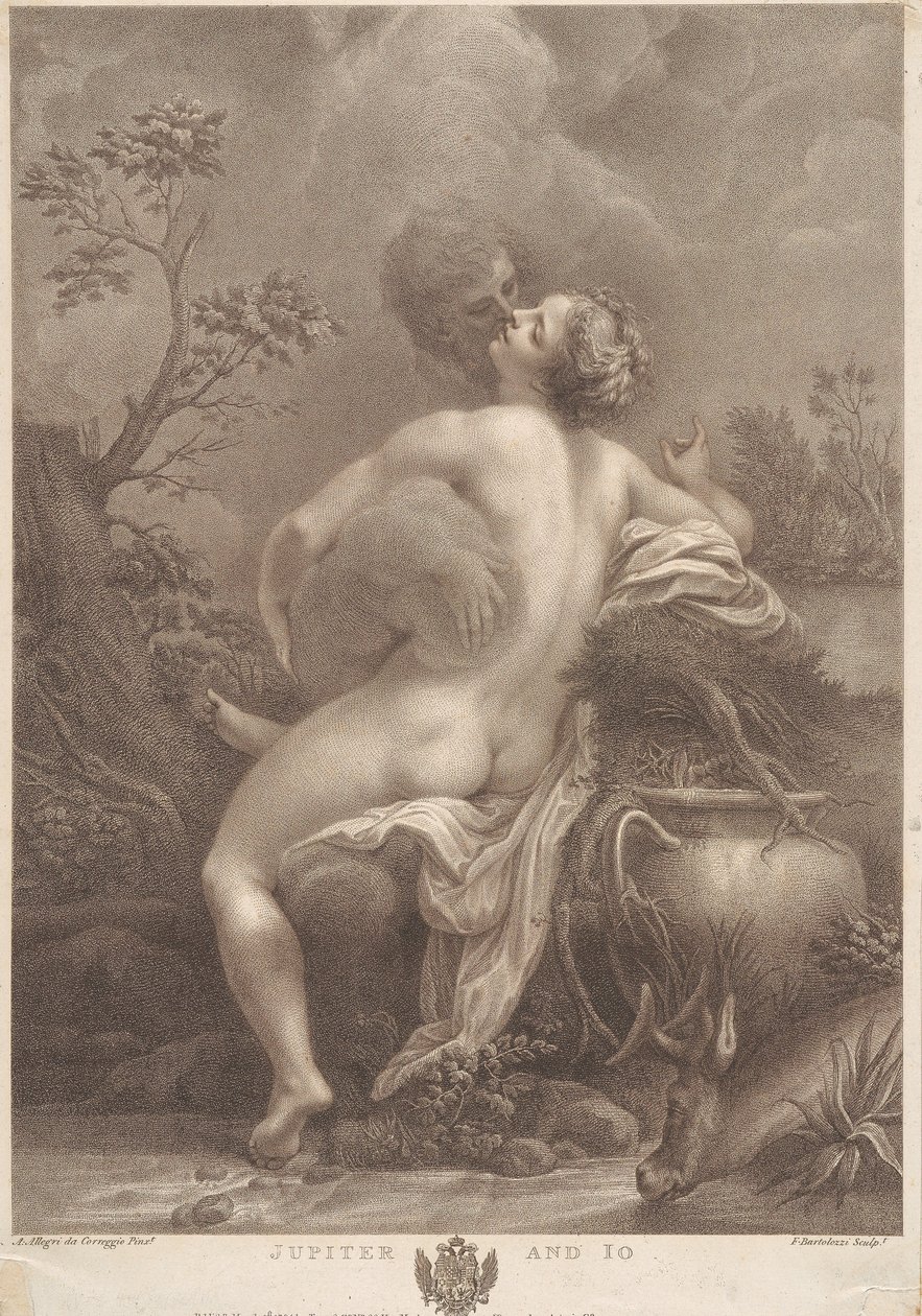 Jupiter a Íó od Francesco Bartolozzi