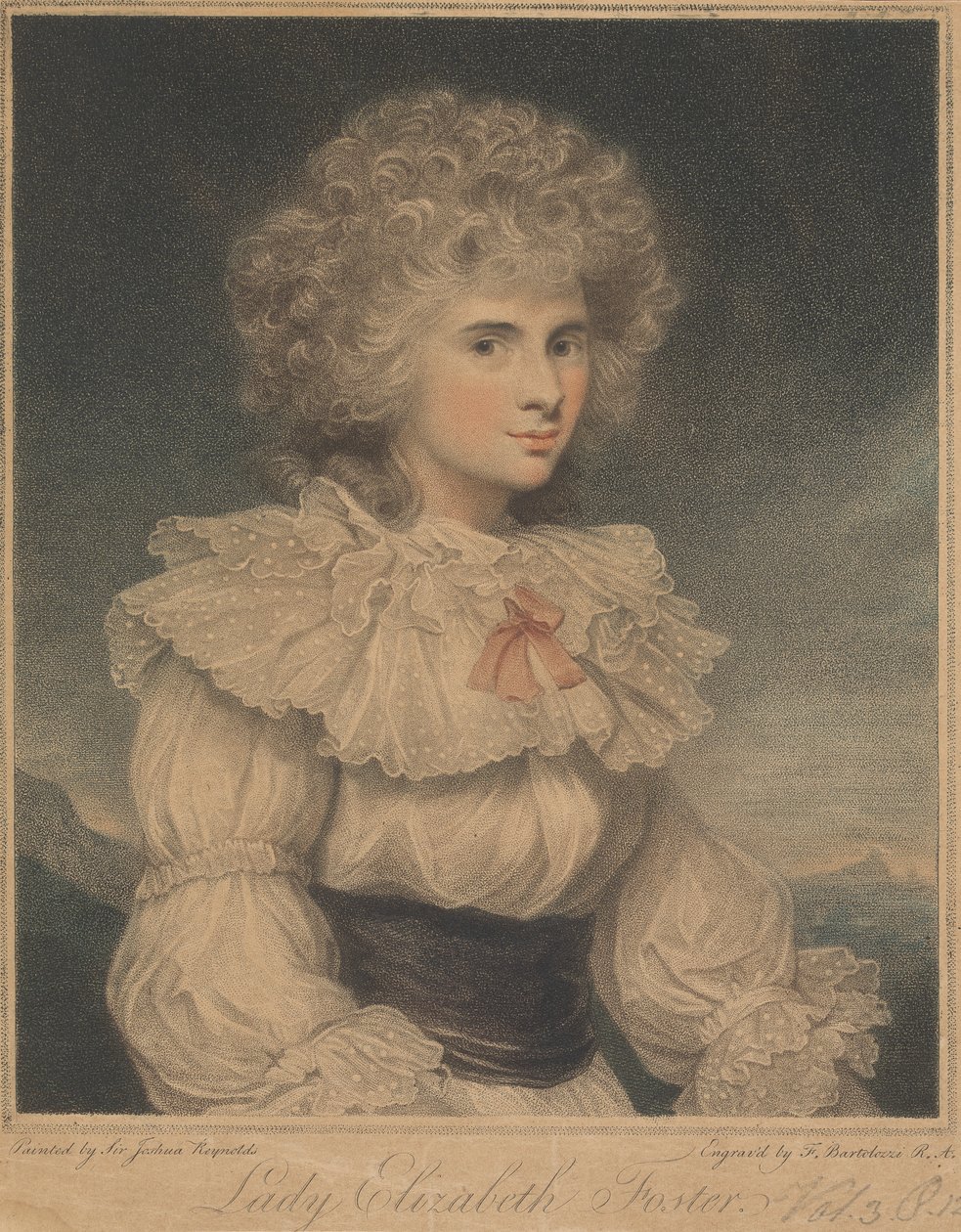 Lady Elizabeth Cavendish (rozená Hervey), vévodkyně z Devonshire od Francesco Bartolozzi