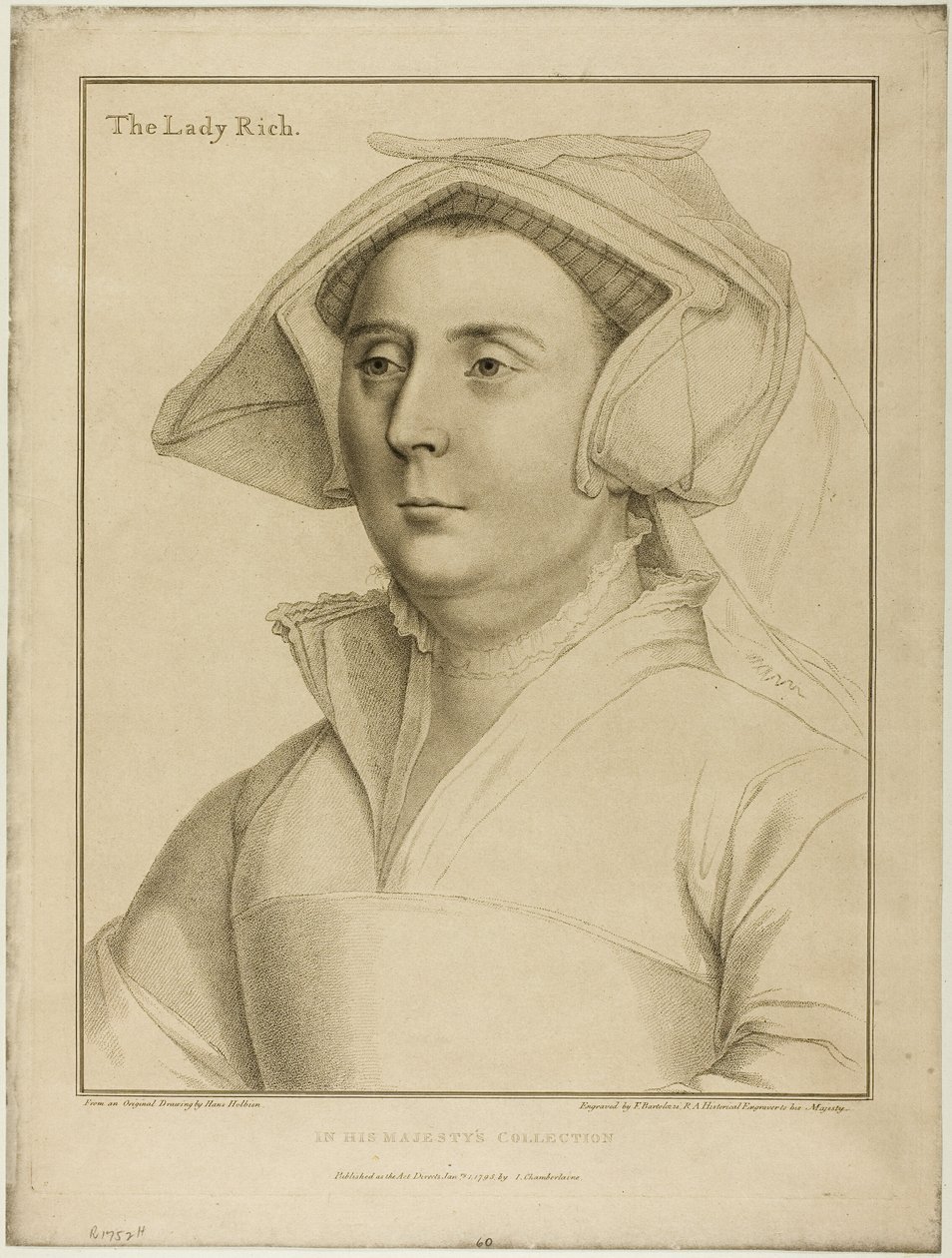 Paní Richová od Francesco Bartolozzi