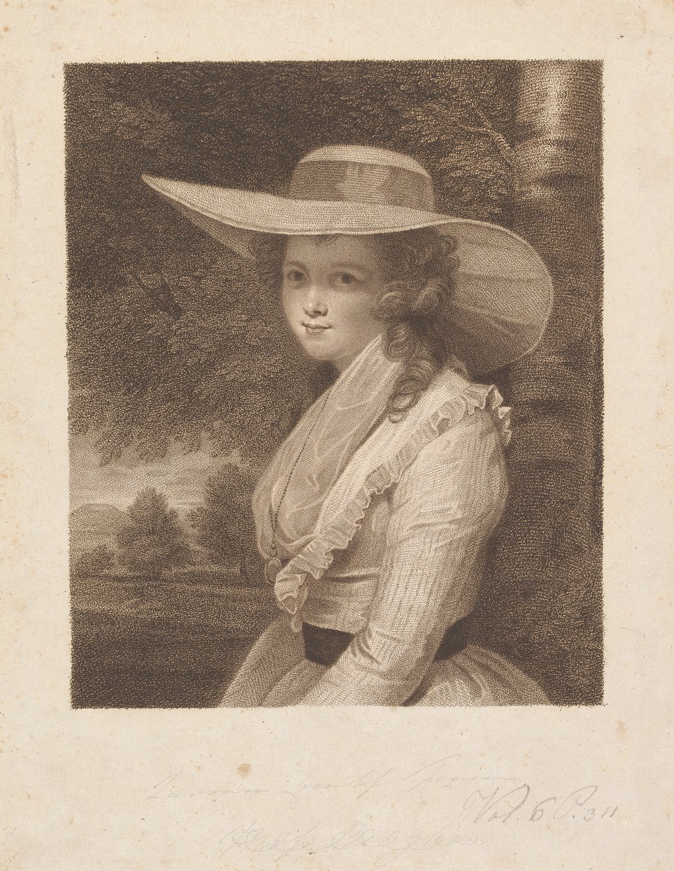 Lavinia Spencer (rozená Bingham), hraběnka Spencer od Francesco Bartolozzi