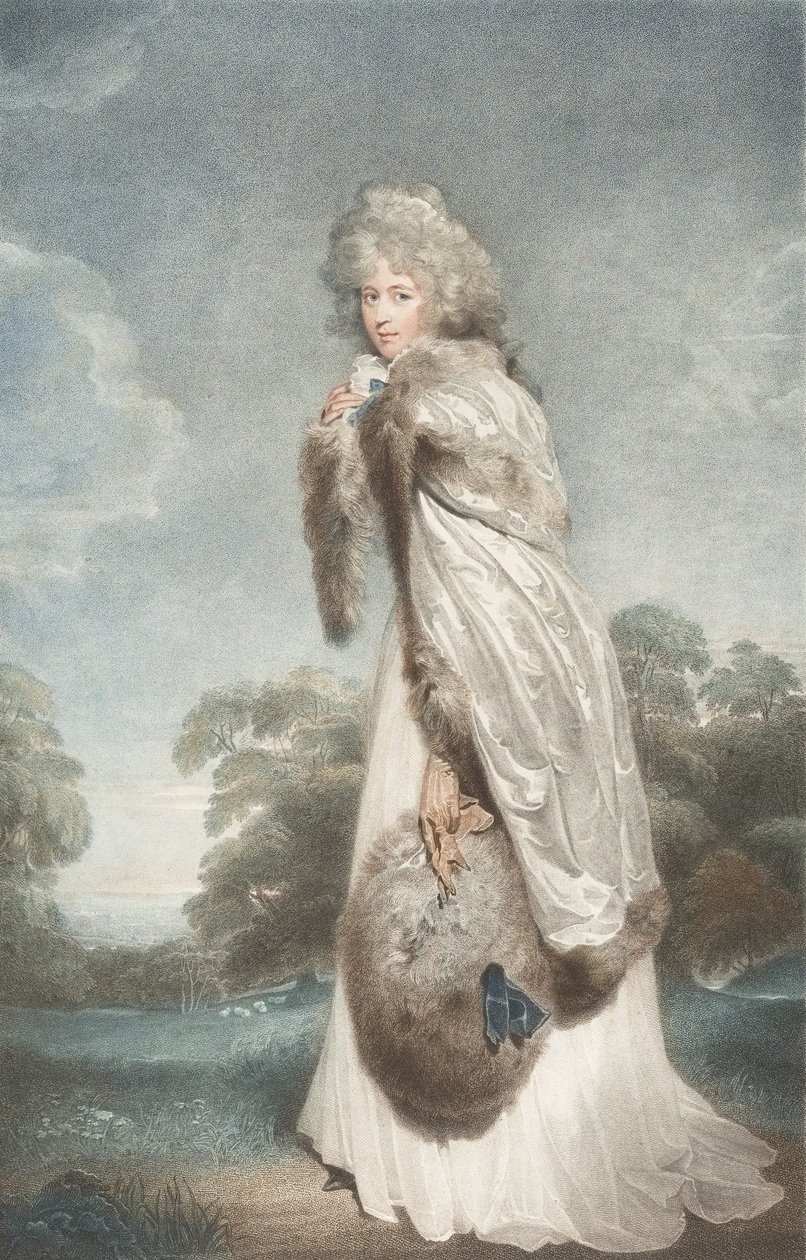 Slečna Elizabeth Farren, hraběnka z Derby, 1792., 1792. od Francesco Bartolozzi