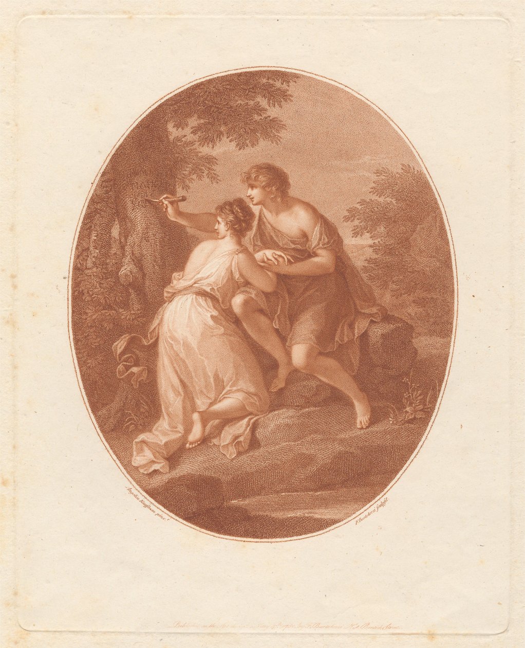 Paris und Oenone od Francesco Bartolozzi