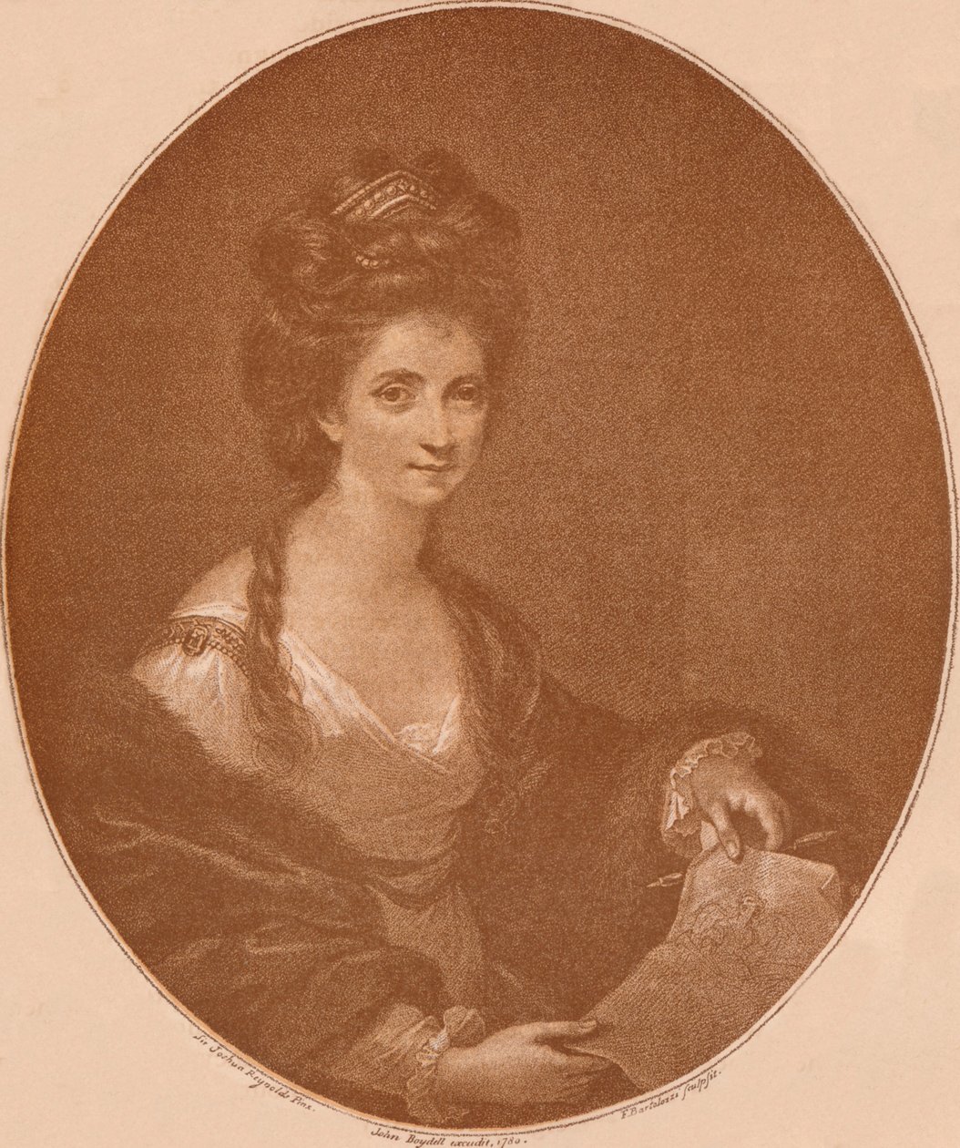 Portrét Angeliky Kauffmanové, c1777 1904 od Francesco Bartolozzi