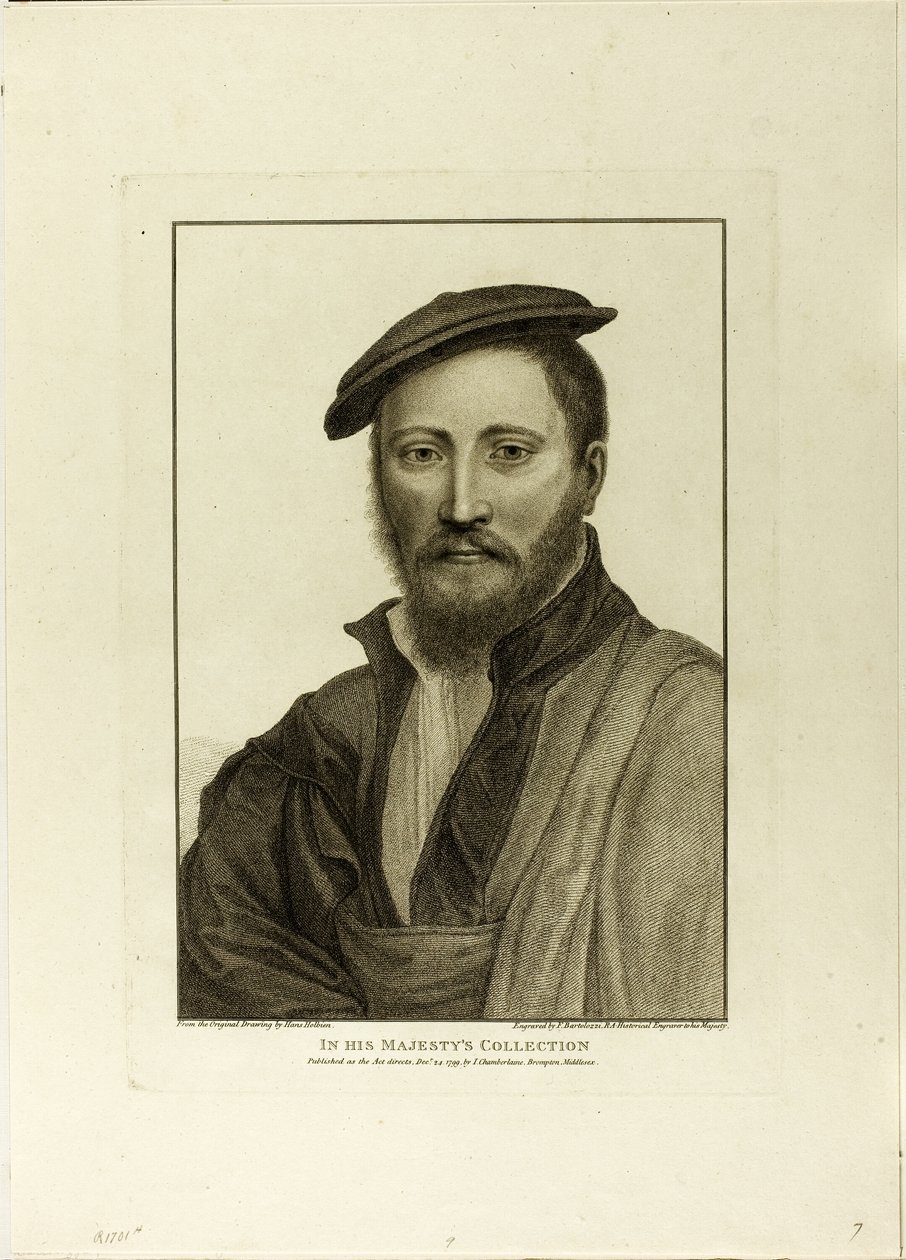 Portrét muže od Francesco Bartolozzi