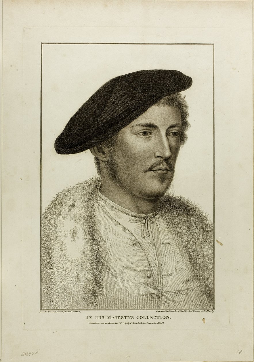 Portrét mladého muže od Francesco Bartolozzi