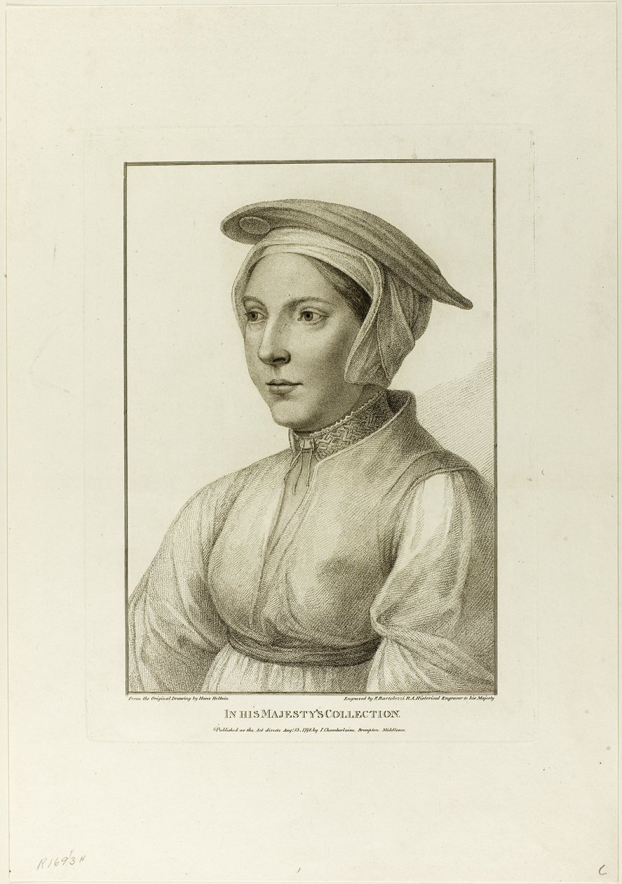 Portrét mladé ženy od Francesco Bartolozzi