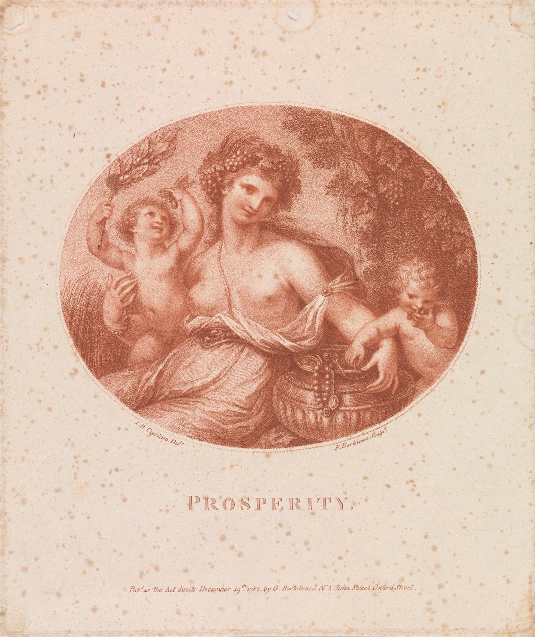 Wohlstand od Francesco Bartolozzi