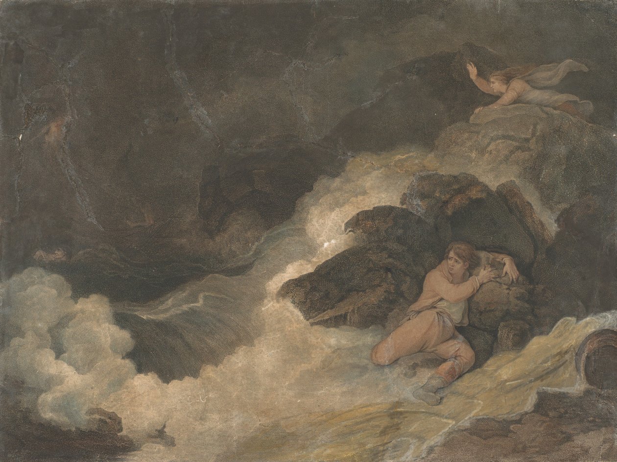 Shakespearova bouře Macklinovi britští básníci, 1798. od Francesco Bartolozzi