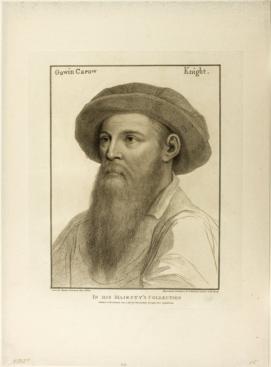 Sir Gawain Carew od Francesco Bartolozzi