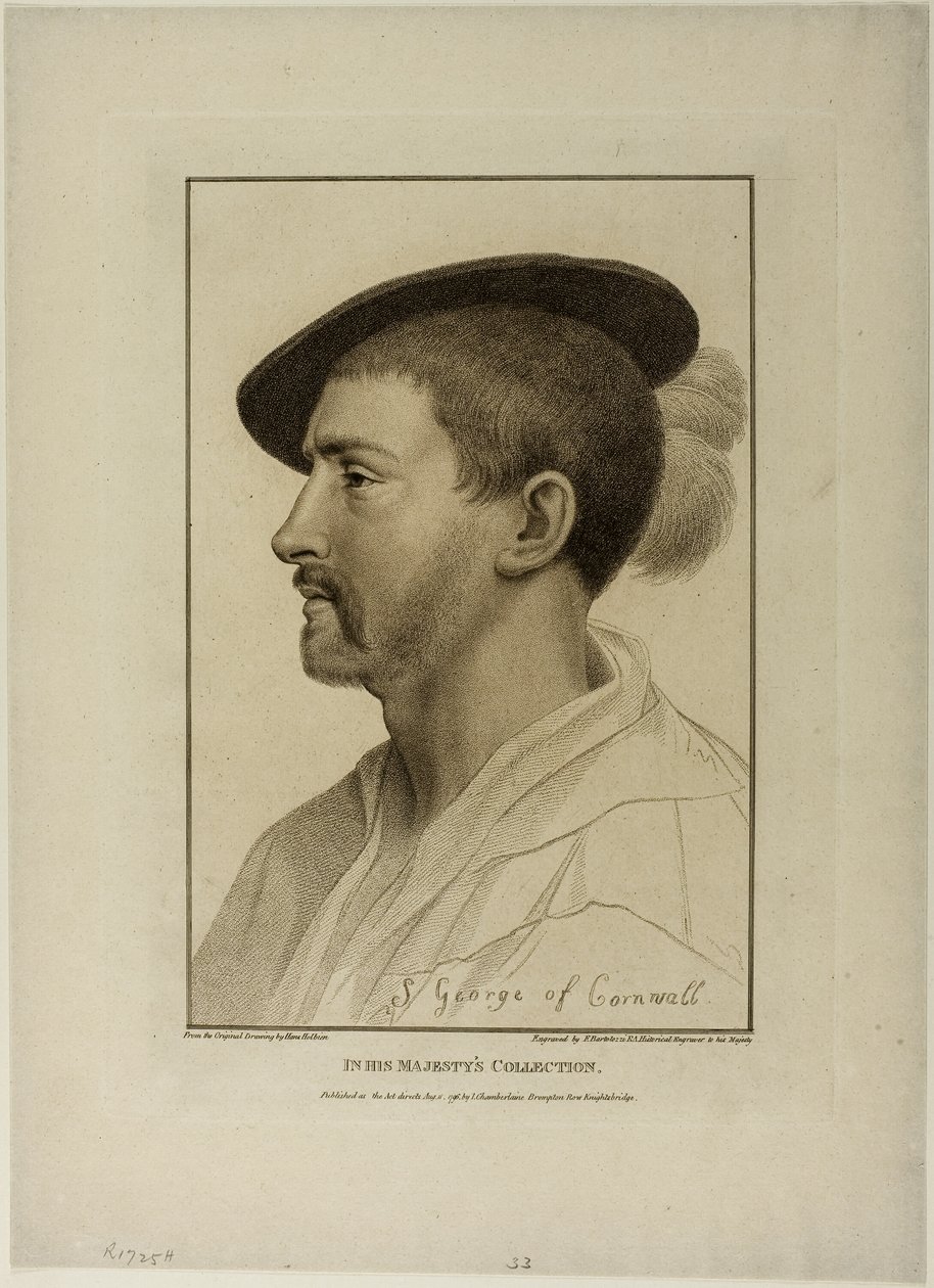 Sir Simon George (z Cornwallu) od Francesco Bartolozzi