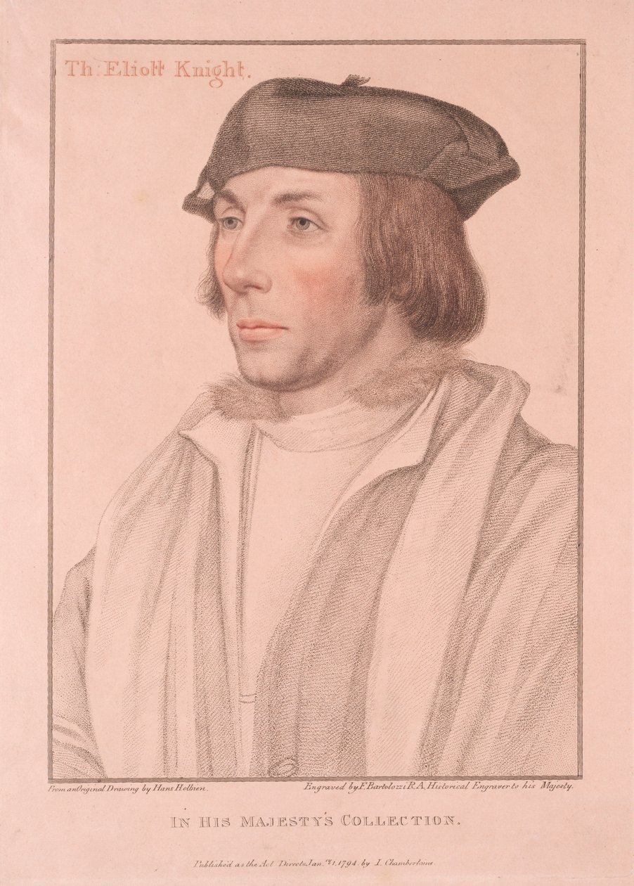 Sir Thomas Eliott, 1794. od Francesco Bartolozzi