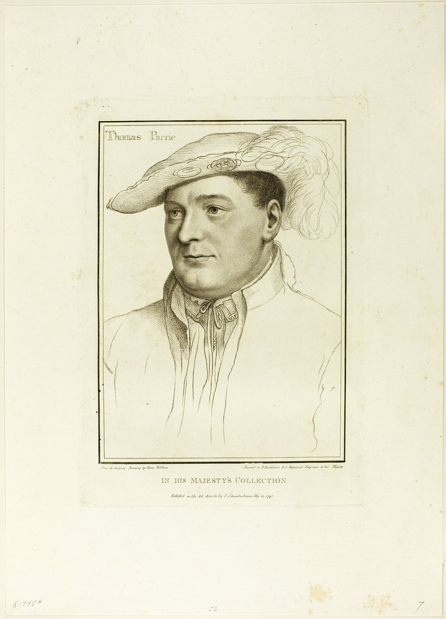 Sir Thomas Parry od Francesco Bartolozzi