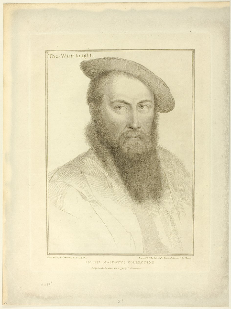 Sir Thomas Wyatt od Francesco Bartolozzi