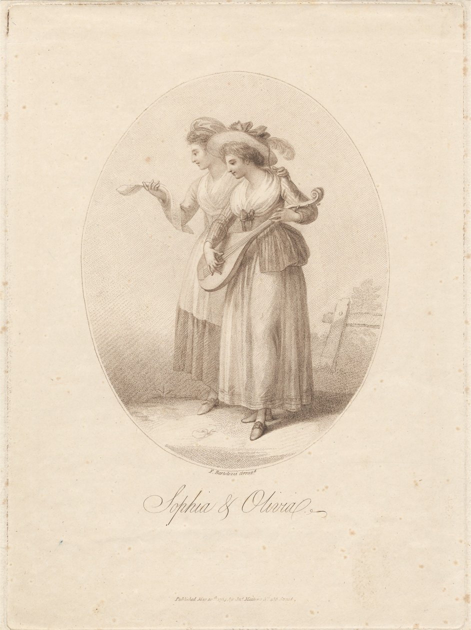 Sophia a Olivia od Francesco Bartolozzi