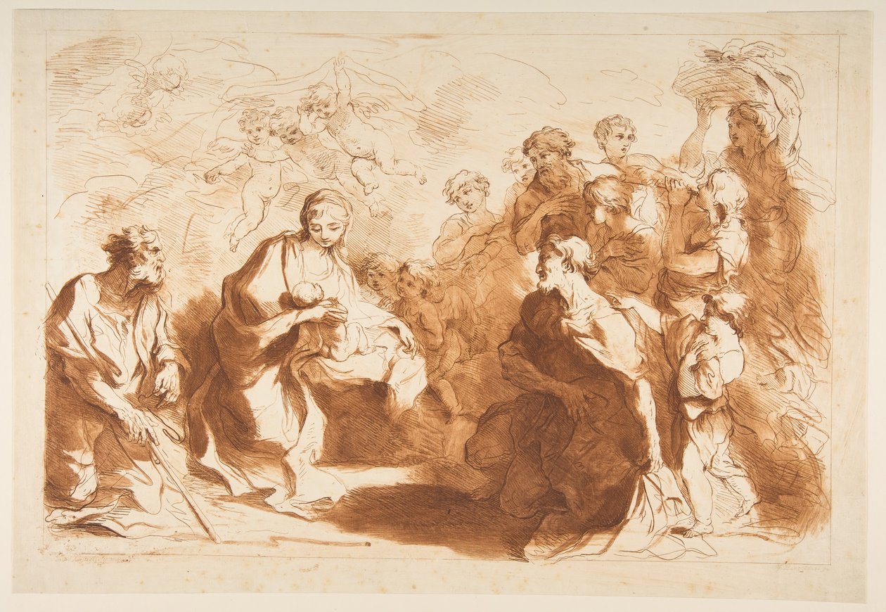 Klanění pastýřů před rokem 1764. od Francesco Bartolozzi