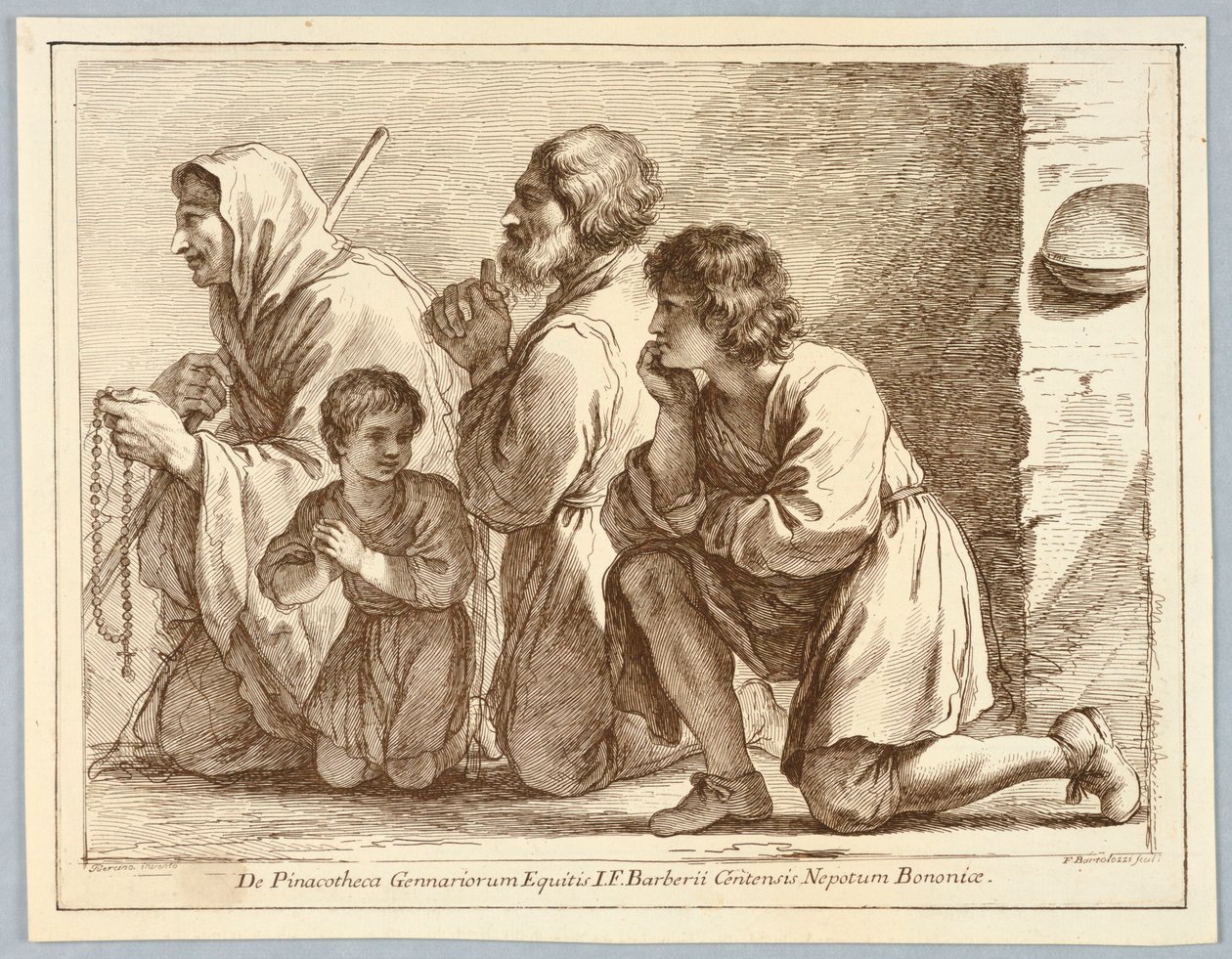 Rodina Cornaro od Francesco Bartolozzi