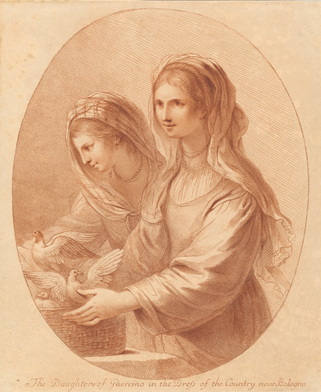 Guercinovy dcery od Francesco Bartolozzi