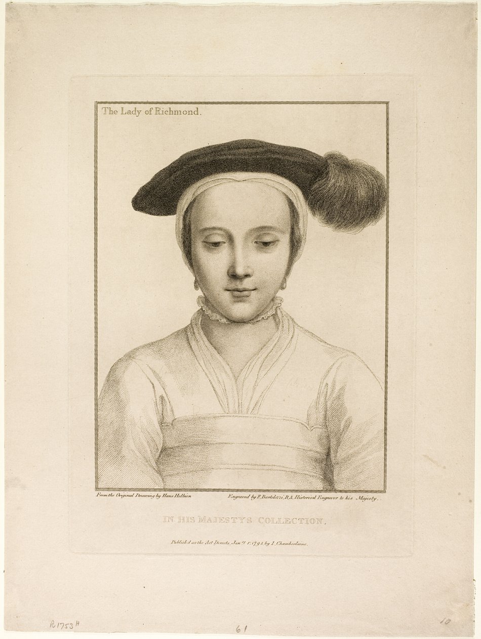 Paní z Richmondu od Francesco Bartolozzi