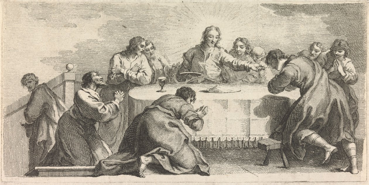 Poslední večeře od Francesco Bartolozzi