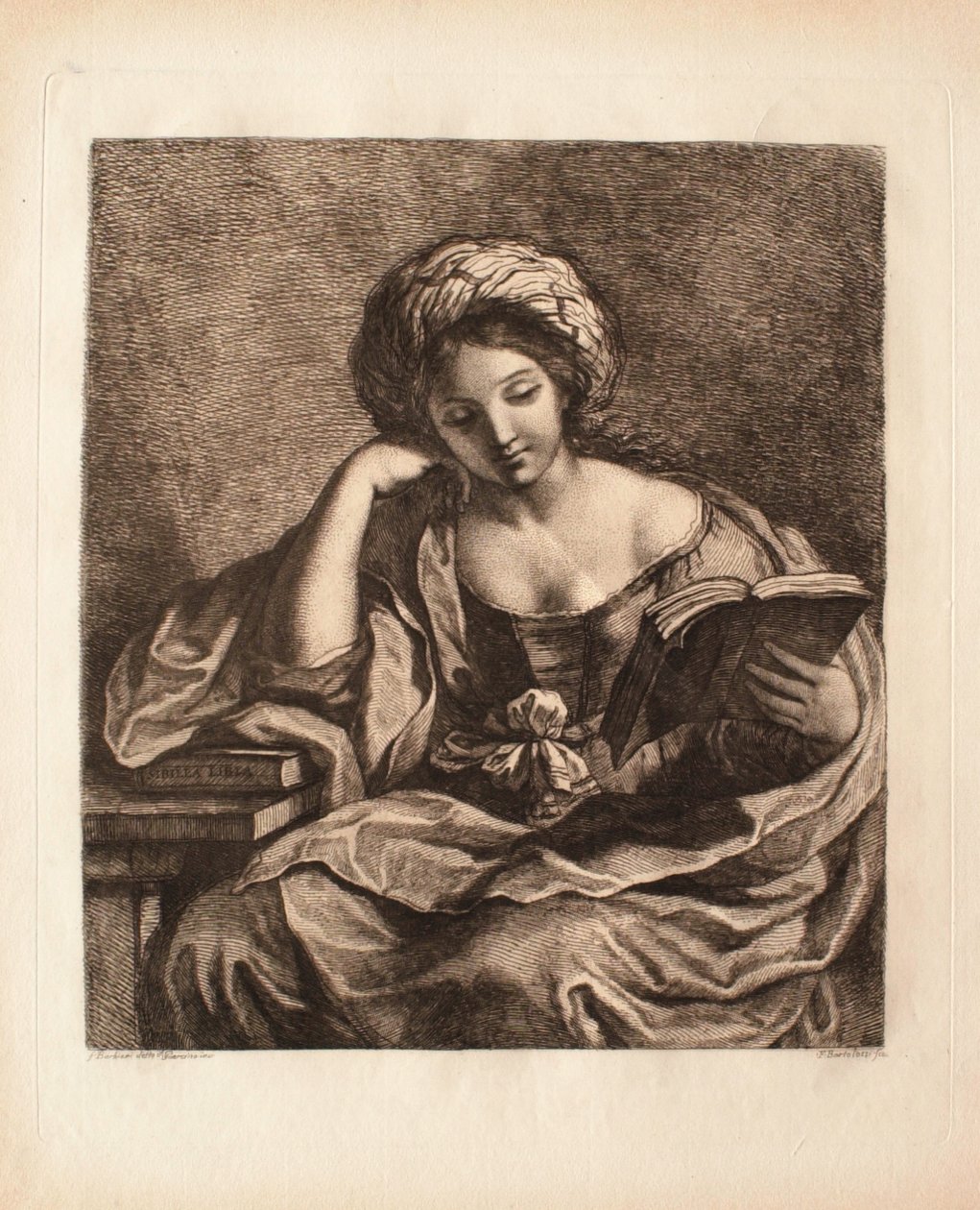 Libyjská sibyla od Francesco Bartolozzi