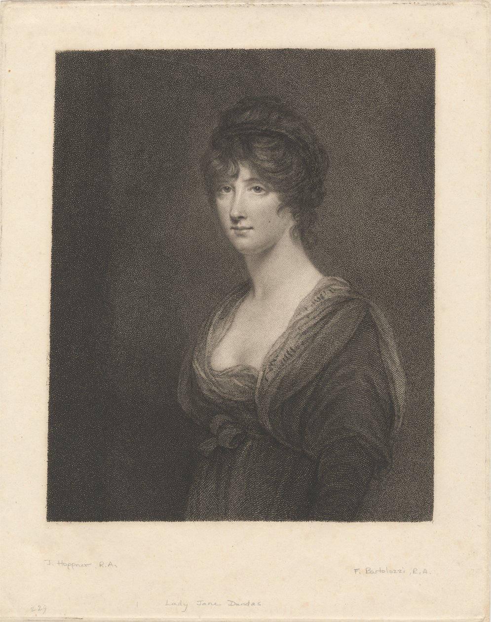 Správná ctihodná lady Jane Dundasová od Francesco Bartolozzi