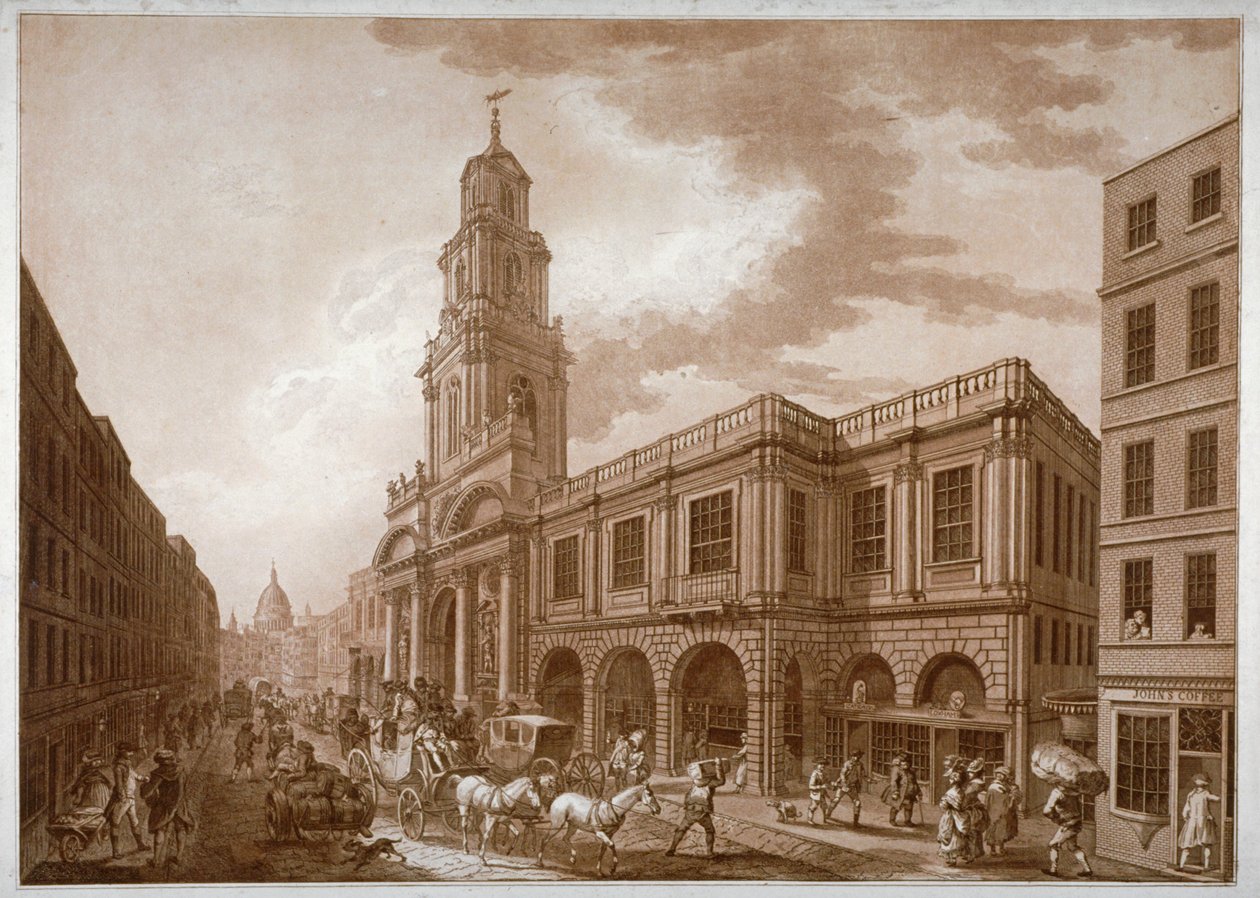 The Royal Exchange, City of London, 1788. od Francesco Bartolozzi
