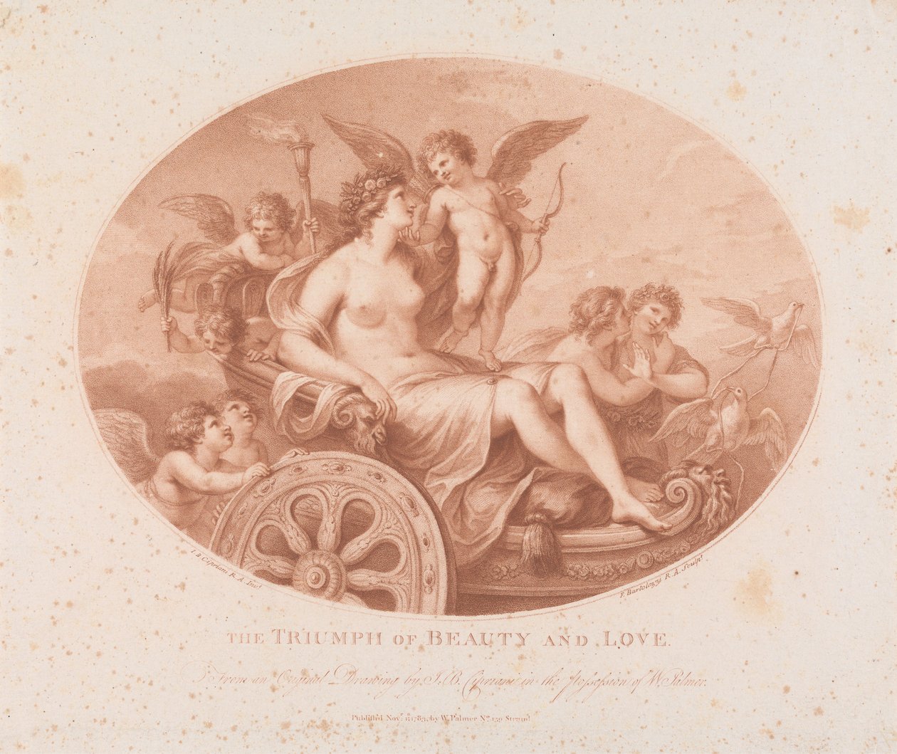 Der Triumph von Schönheit und Liebe od Francesco Bartolozzi