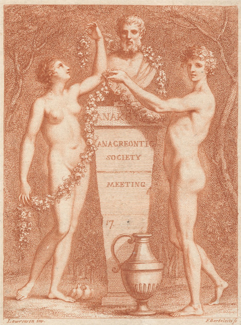 Eintrittskarte: Anacreontic Society Meeting od Francesco Bartolozzi