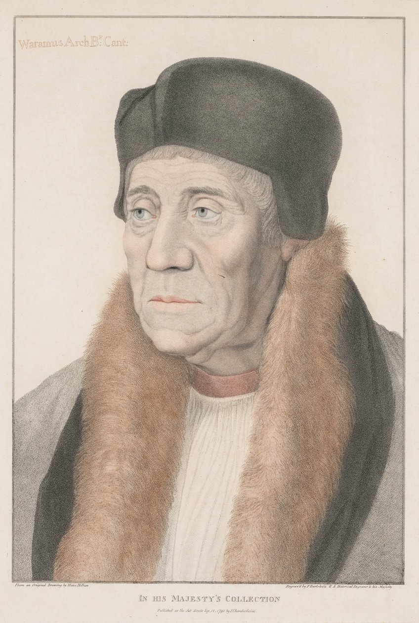 Waramus arcibiskup z Canterbury od Francesco Bartolozzi