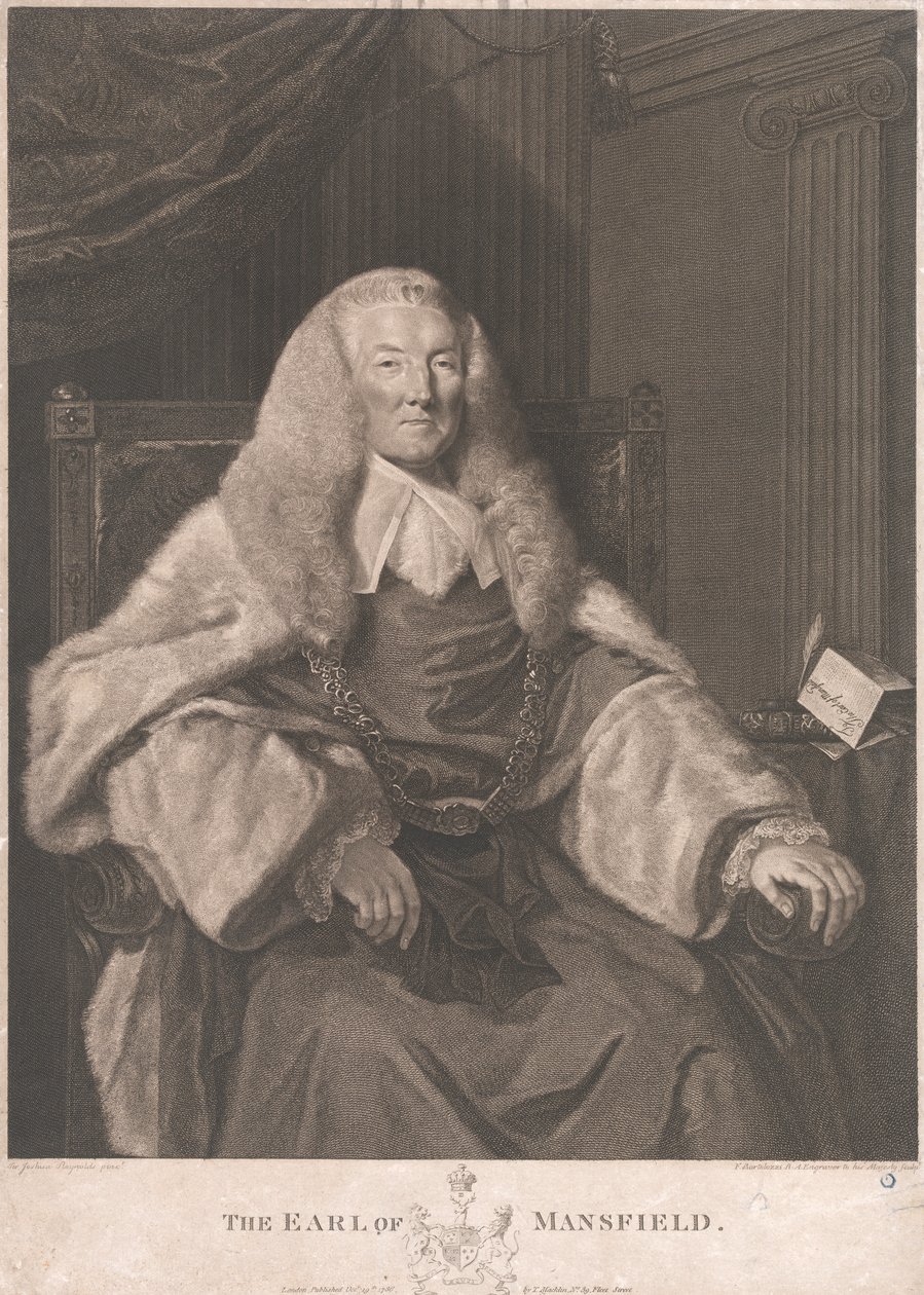 William Murray první hrabě z Mansfieldu od Francesco Bartolozzi
