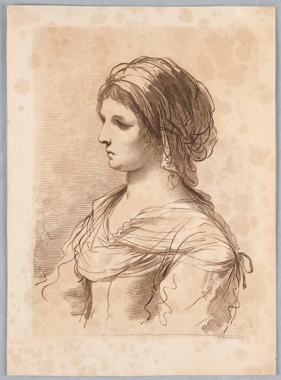 Žena s turbanem od Francesco Bartolozzi