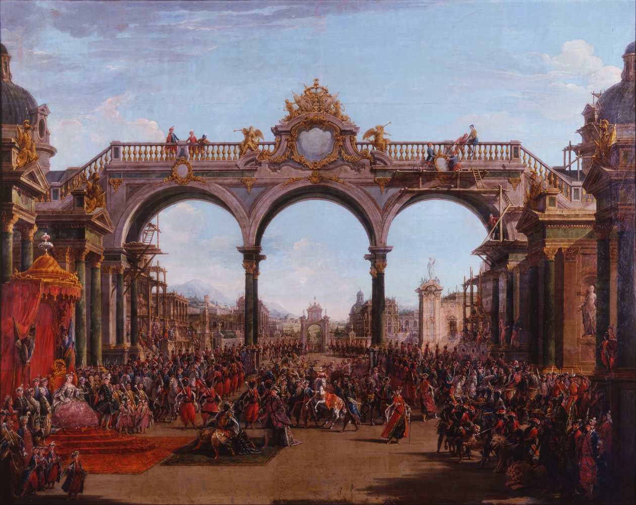 Opuštěná Dido (Acto I, Escena V) od Francesco Battaglioli