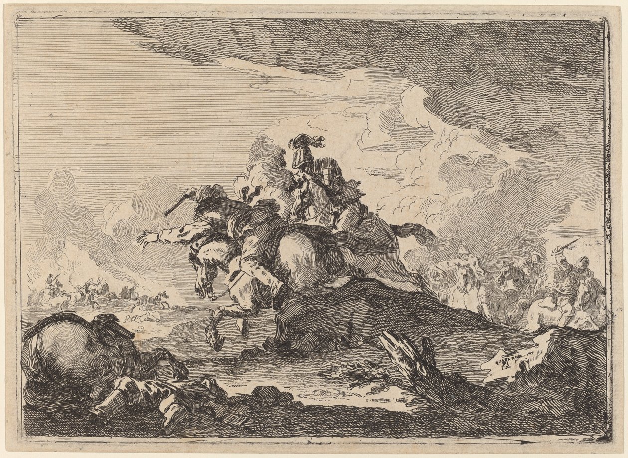 Jízdní bitva od Francesco Casanova